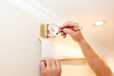 Pose de papier peint à Meslay — revêtements muraux et toiles de verre